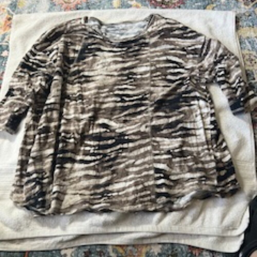 Westbound Cotton Zebra Print Shirt